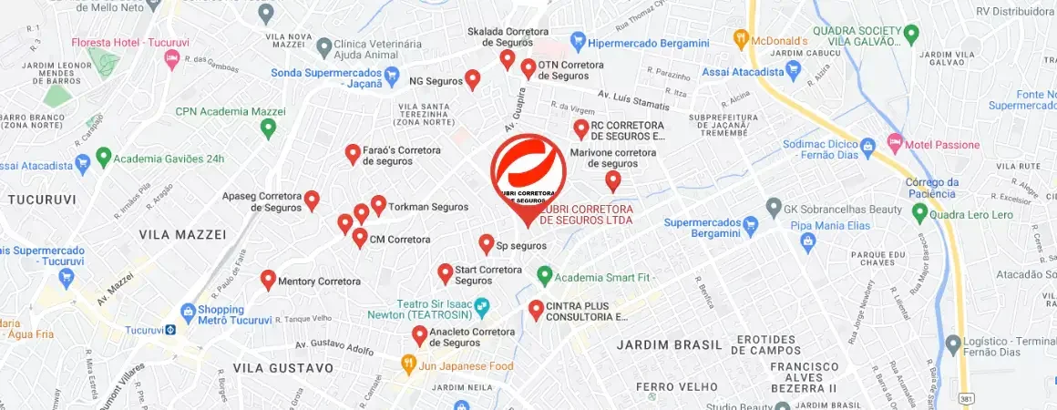 endereco lubri corretora na zona norte sp